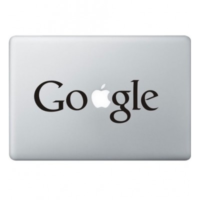 Google Logo Macbook Sticker Zwarte Stickers